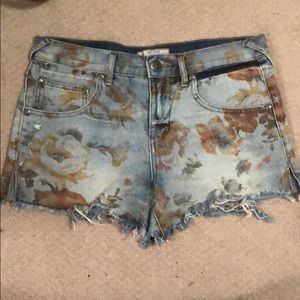 Free People denim shorts